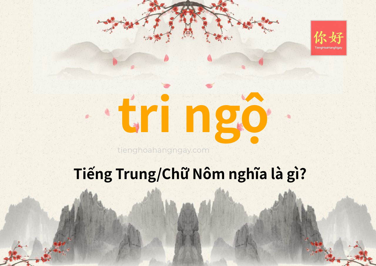 tri ngộ tiếng Trung là gì?